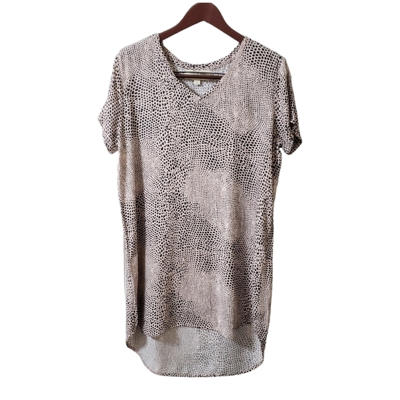 Cloth & Stone Animal Print T-shirt Dress Size Medium - Picture 1 of 9